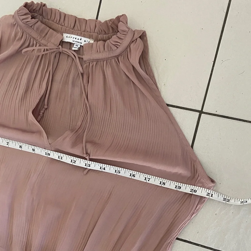 Anthropology Current Air Blush Pleated Mini Dress XS - Picture 7 of 14